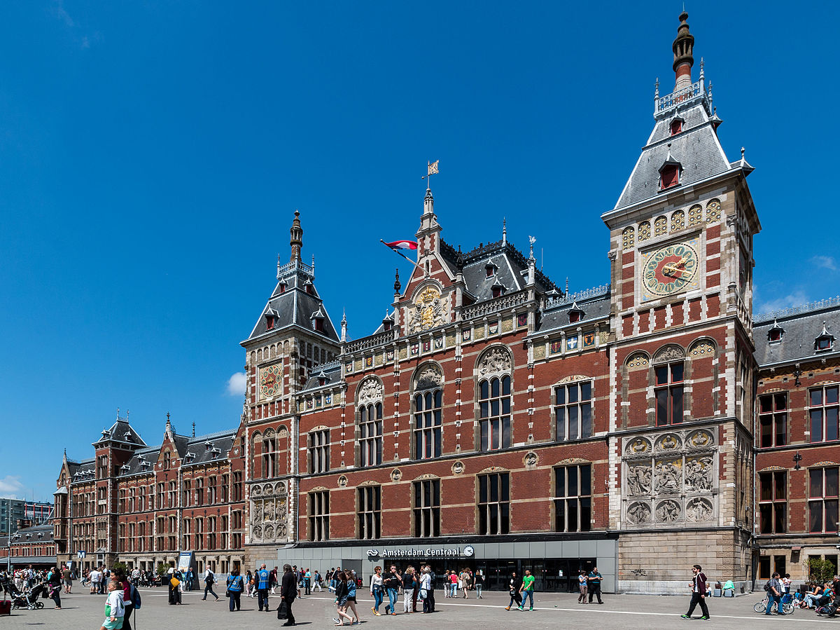 Amsterdam Central Station in the Netherlands