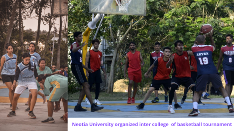 Neotia University organized inter college of basketball tournament