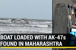 a boat found AK - 47