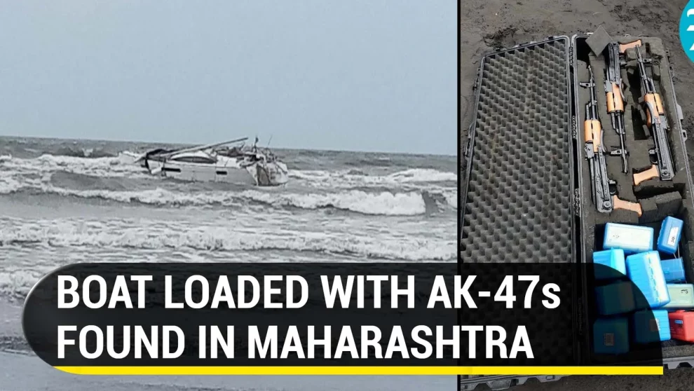 a boat found AK - 47