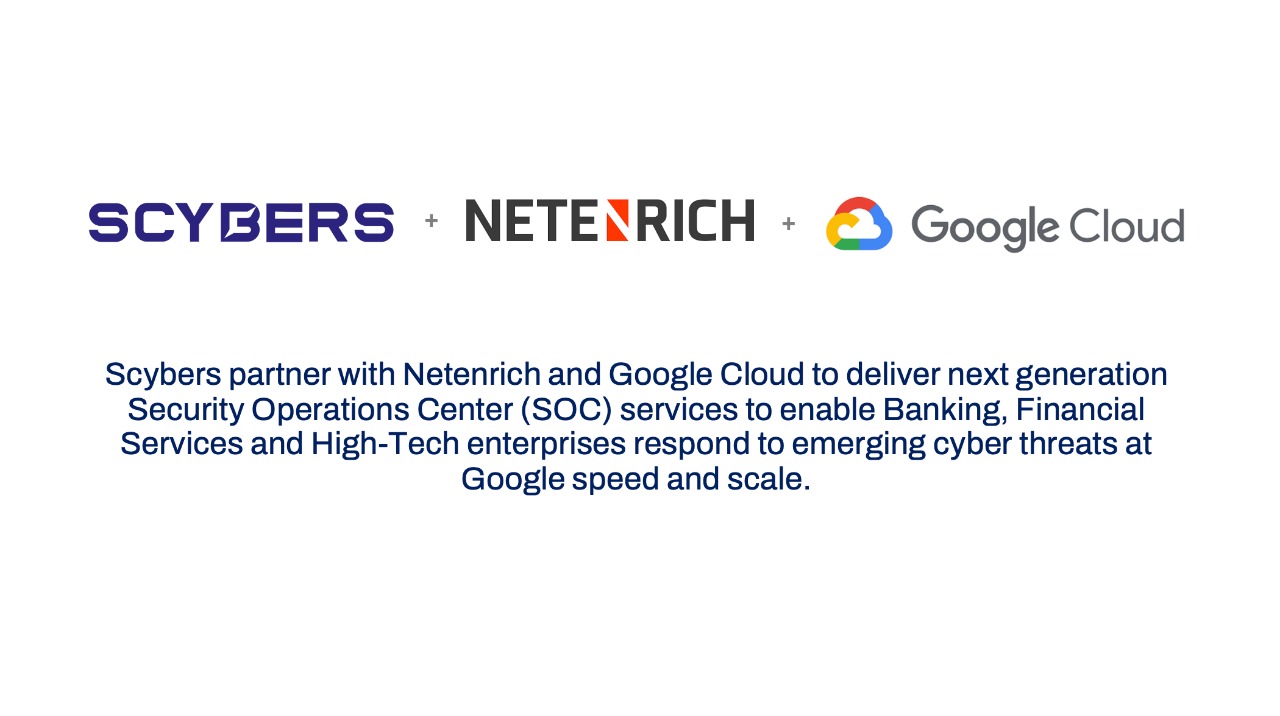 Scybers partners with Netenrich and Google Cloud