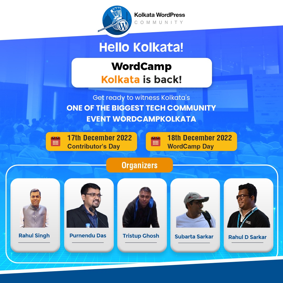 Kolkata - WordCamp 2022 Event