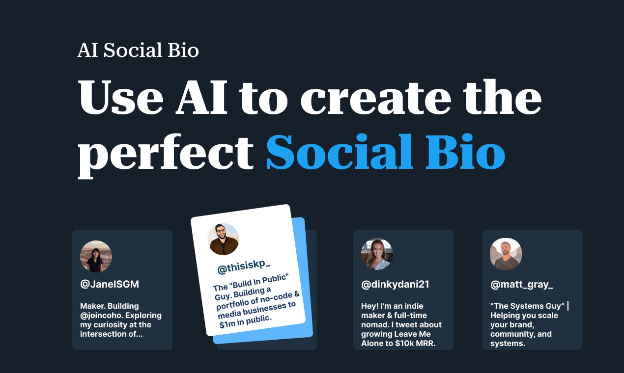 AI Social Bio 