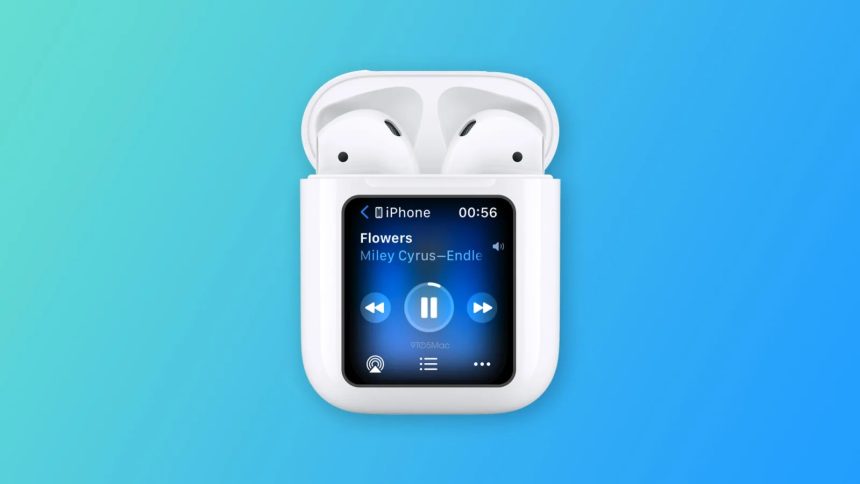 Airpod case with diplay
