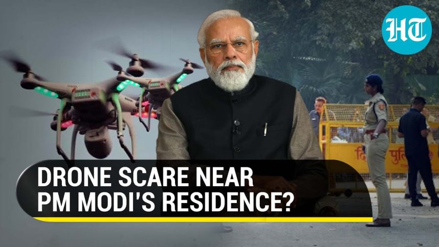 Drone spotted over PM Modi's residence