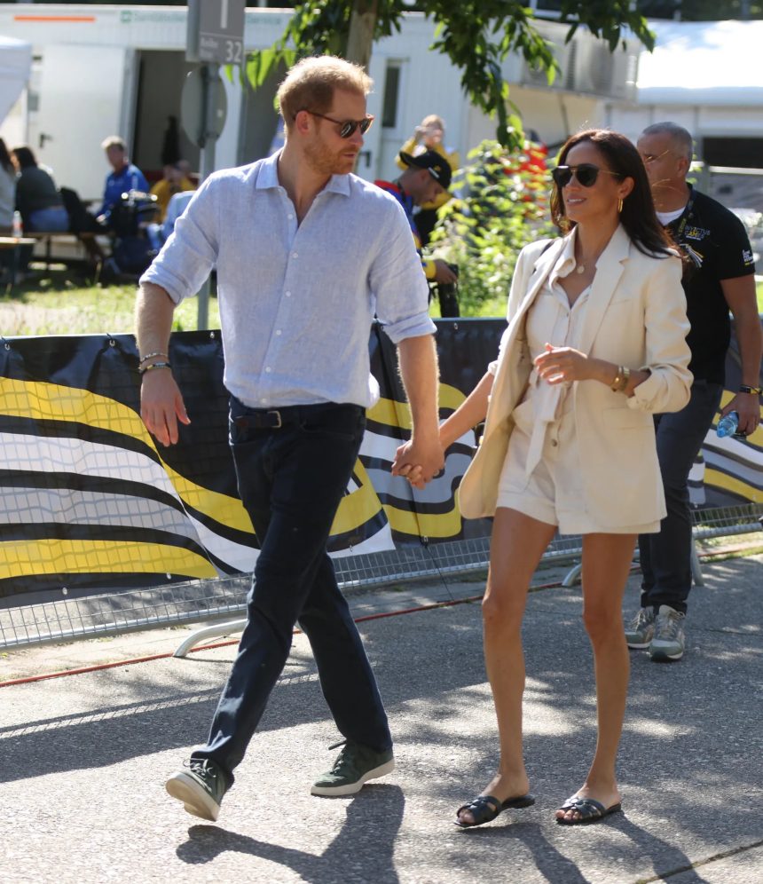 Meghan Markle Attends the Invictus Games in a Zara Jumpsuit with Bottega Veneta Accessories. The Duchess of Sussex attended the Invictus..