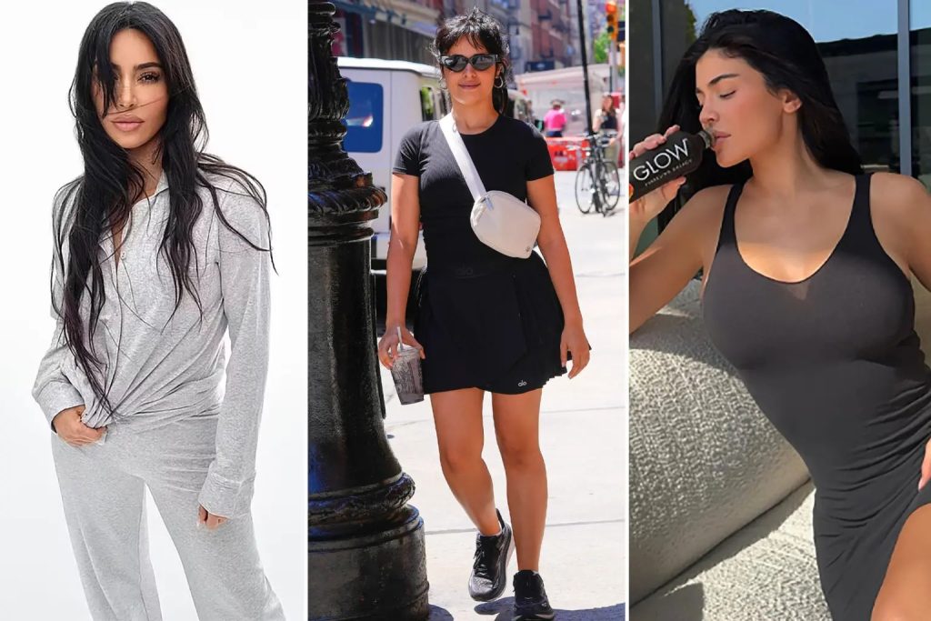 Celebrities like Kylie Jenner, Kourtney Kardashian, and Camila Cabello love to relax in Kim Kardashian's Skims styles Whether they're grabbing up