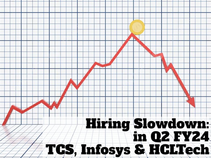 Hiring Slowdown: in Q2 FY24 TCS, Infosys & HCLTech