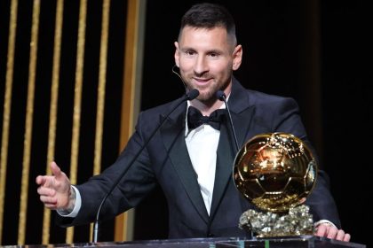 Messi winning his 8th Ballon D'Or