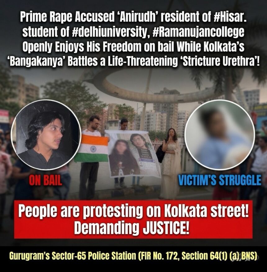 Prime Rape Accused 'Anirudh' Openly Enjoys His Freedom While Kolkata's 'Bangakanya' Battles a Life-Threatening 'Stricture Urethra